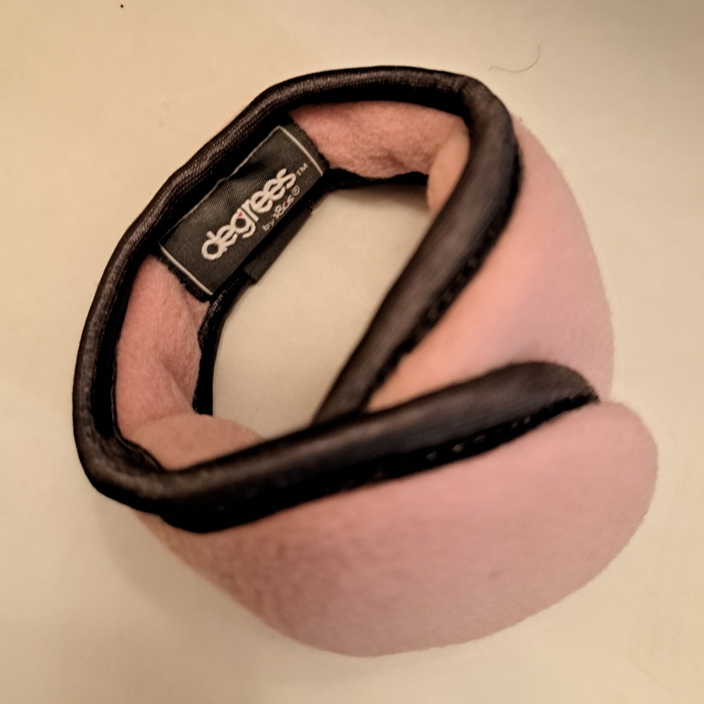 Pink and Black Kid's Ear Warmers